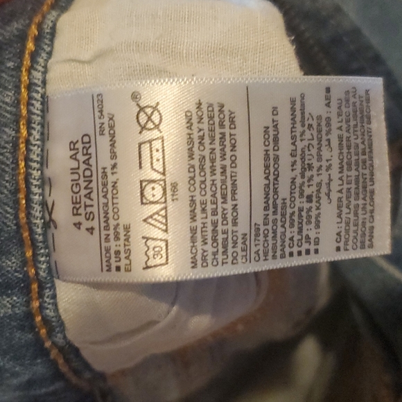 Old Navy Distressed Boyfriend Straight Jeans Blue Size 4 Regular - Picture 10 of 10